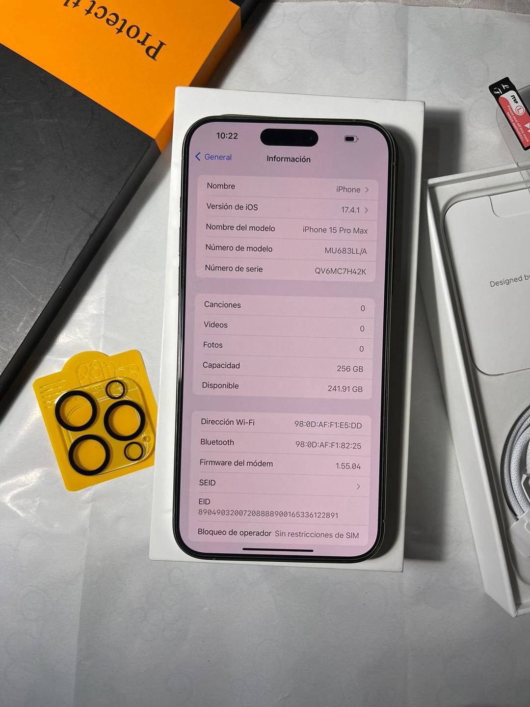 iPhone 15 Pro Max Gris Titanium 256gb